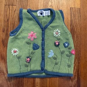 Vintage hartstrings size 4 knit vest